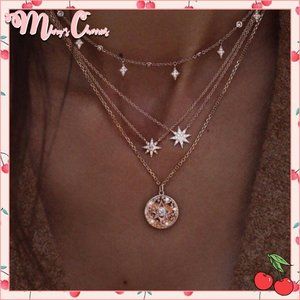 🍒 DAZZLE Layered Coin Necklace